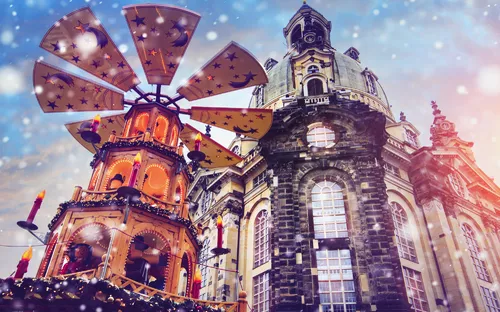 Weihnachtsmarkt in Dresden, Deutschland