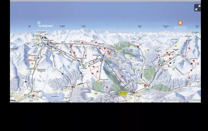 Pistenplan Davos Klosters