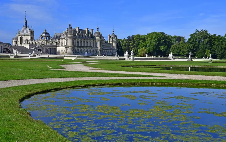 Chantilly,Frankreich - 14. August 2016: Schloss von Chantilly