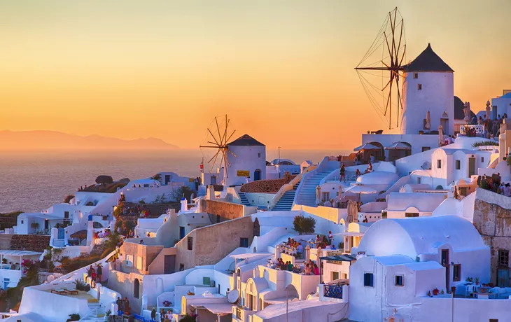 Oia im Sonnenuntergang