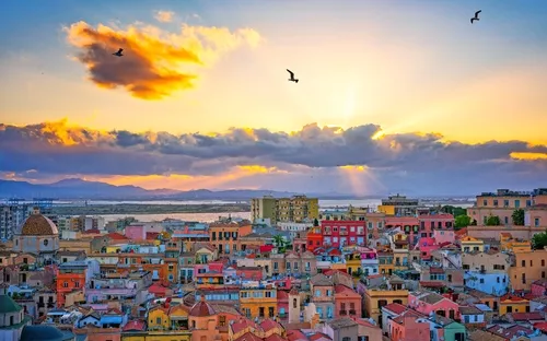 Cagliari auf Sardinien, Italien