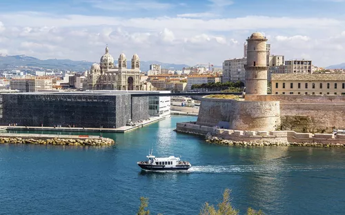 Saint Jean Castle and Cathedral de la Major  in Marseille