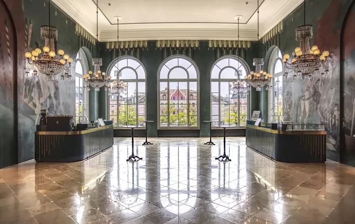 Oberes Pausenfoyer des Gärtnerplatztheaters