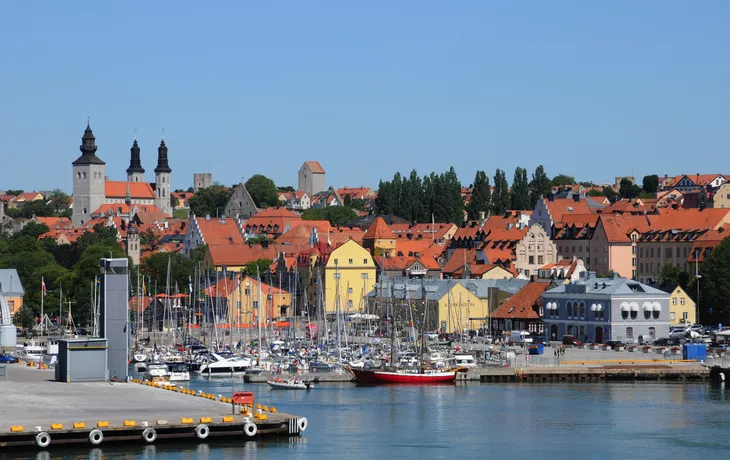 Hafen von Visby auf Gotland, Schweden