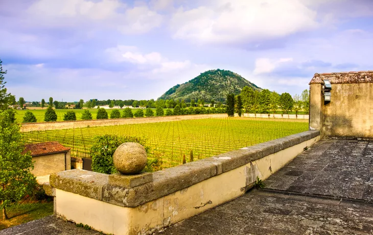 die Euganeischen Hügel nahe Abano Terme südwestlich von Padua