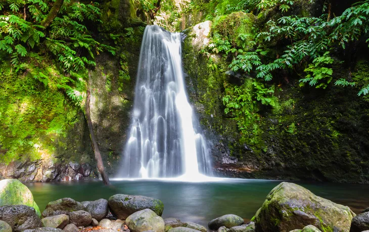 Wasserfall Salto do Prego auf den Azoren