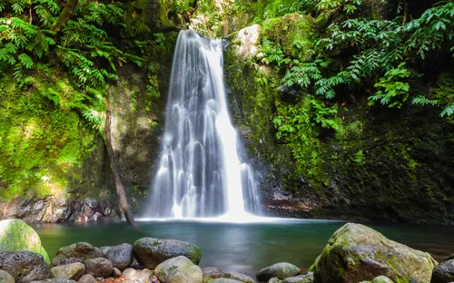 Wasserfall Salto do Prego auf den Azoren