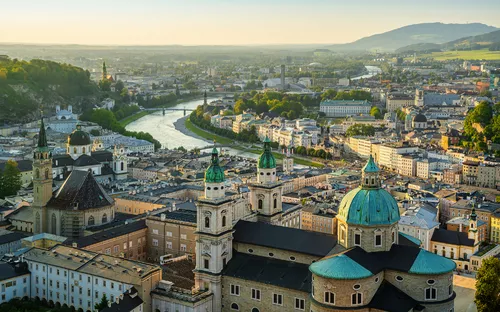 Panoramablick auf Salzburg