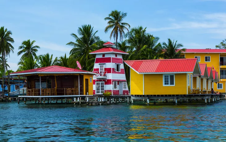 Stadt Bocas del Toro auf der Insel Colon in Panama