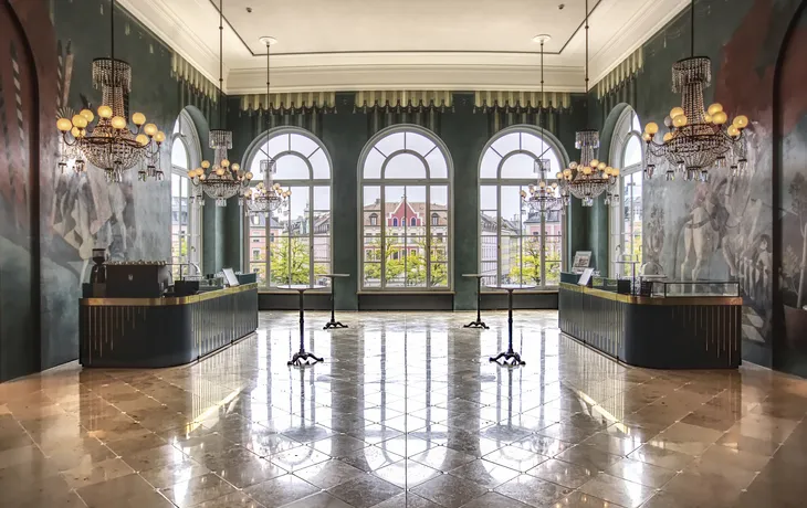 Oberes Pausenfoyer des Gärtnerplatztheaters