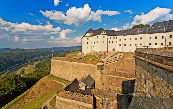 Festung Königstein im Elbsandsteingebirge, Deutschland