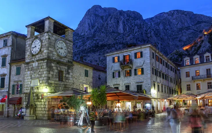 Kotor - eine befestigte Stadt an der Adriaküste Montenegros