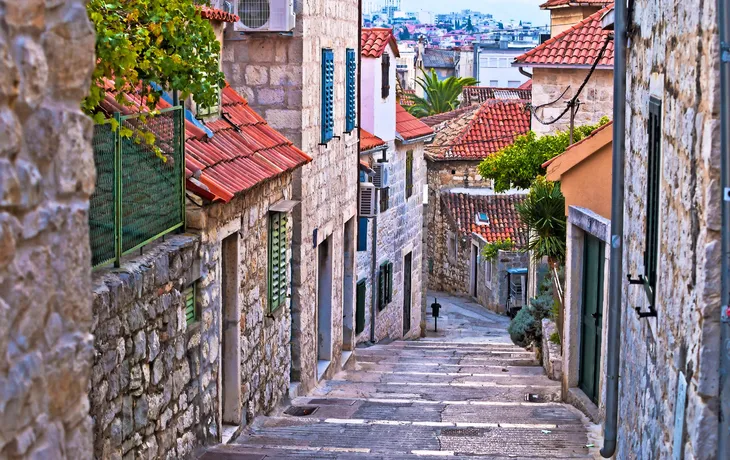 Alte Steinstraße der historischen Stadt Split