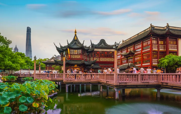 Blick auf Yu Yuan-Garten in Shanghai
