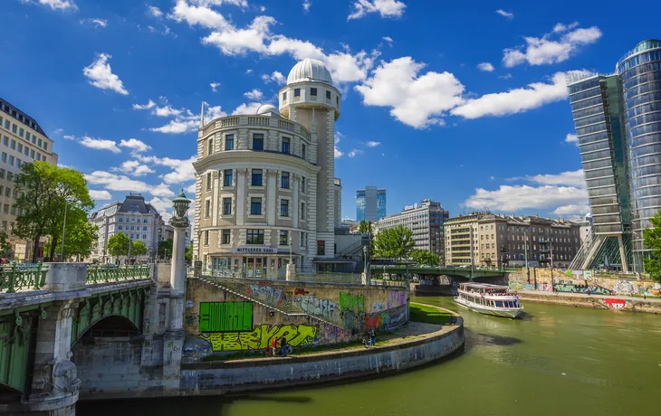 Donau bei Urania in Wien