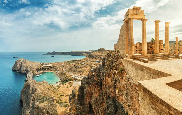 Akropolis von Lindos auf Rhodos, Griechenland