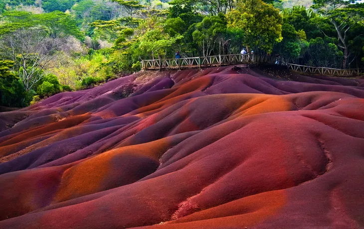 Siebenfarbige Erden auf Mauritius