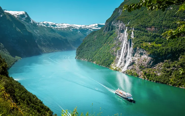Sieben-Schwestern-Wasserfall im Geirangerfjord, Norwegen