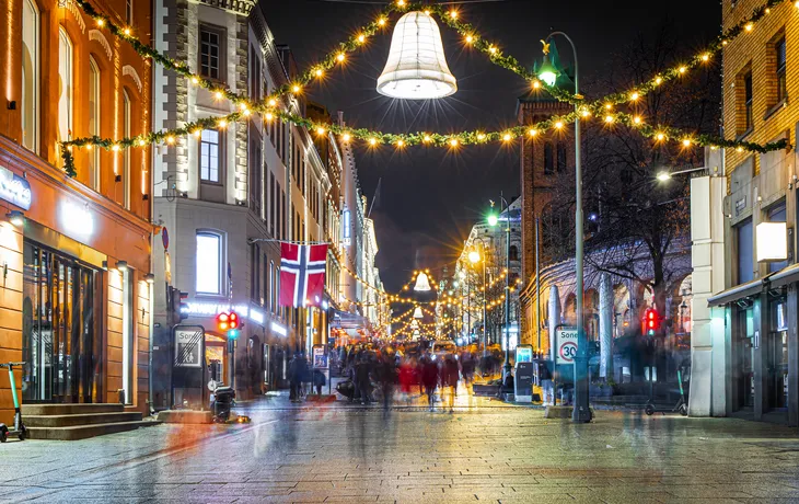 Weihnachtsdekoration in Oslo